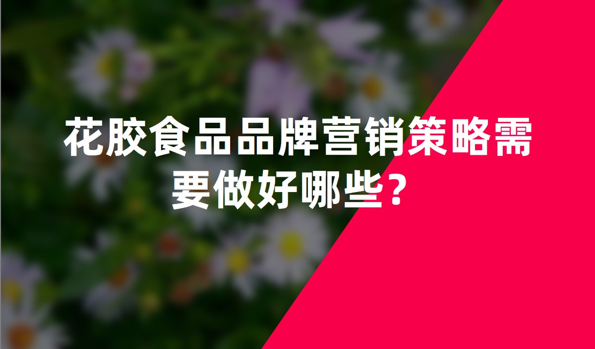 花膠食品品牌營(yíng)銷(xiāo)策略需要做好哪些？