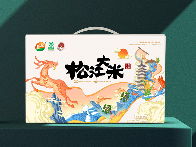 松林大米品牌策劃包裝，大米品牌設(shè)計 - 上海美御
