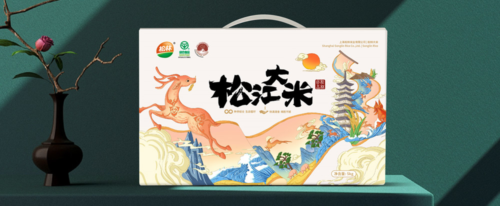 松林大米品牌策劃包裝，大米品牌設(shè)計 - 上海美御