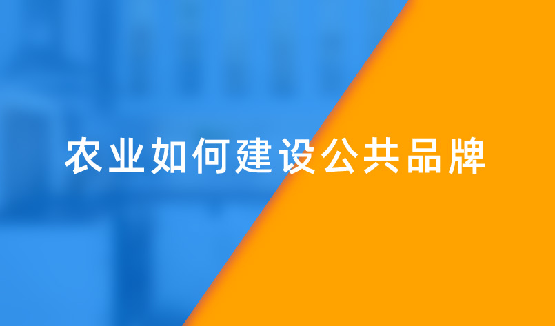 農(nóng)業(yè)如何建設公共品牌